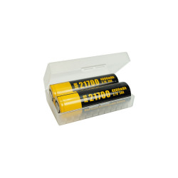 Battery case carrier 2 slot 21700 - 18650